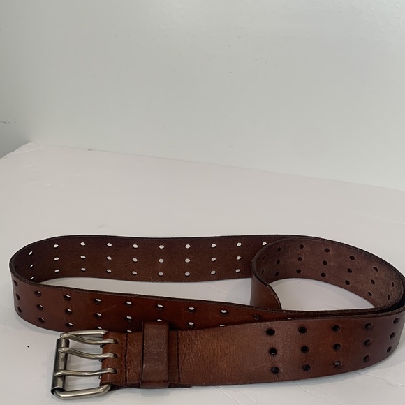 None Accessories - Vantage Genuine leather brown belt size 44